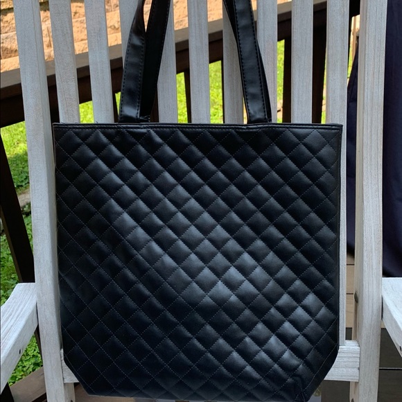 Bags Quilted Black Tote Poshmark